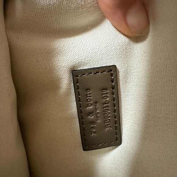 Rag & Bone Elliot Sling Pack Taupe Green Leather Zebra Pony Hair - Picture 14 of 14